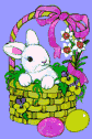 Gif animé Pâques oeuf lapin